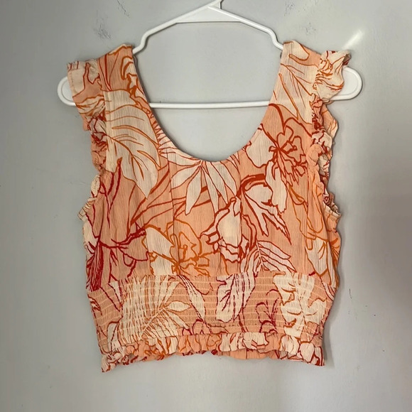 Patrons of Peace Floral Crop Top Size XS NWT! - Picture 4 of 4